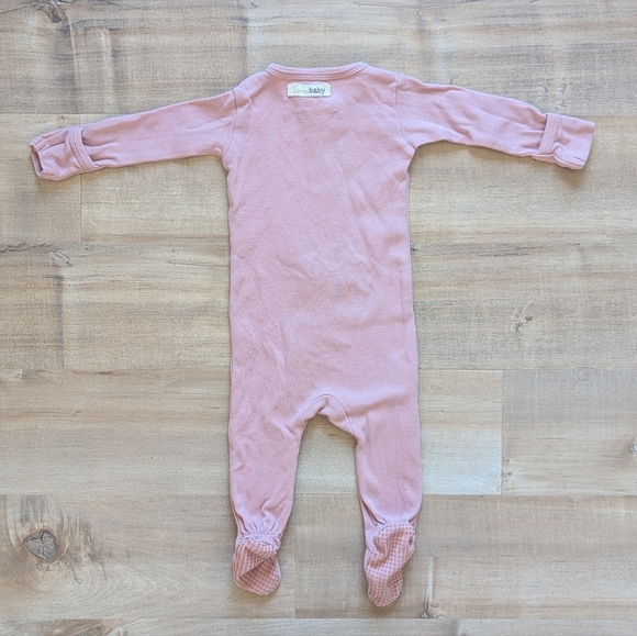 L'ovedbaby Organic Baby Zipper Footie in Mauve - Size 0-3M - Picture 3 of 4